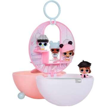 L.O.L. Surprise! Mini Winter Family with Doll, Lil Sis and Pet with 5+ Surprises- Collectible Holiday Toys, Stocking Stuffers, Great Gift for Kids Ages 4 5 6+ Years Old & Collectors