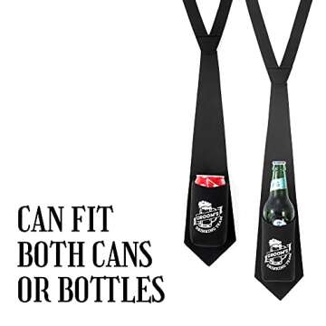 Groomsmen Necktie Beer Holder (10 pack) Groomsman Gift for Wedding I Bachelor Party Favors | Groomsm...