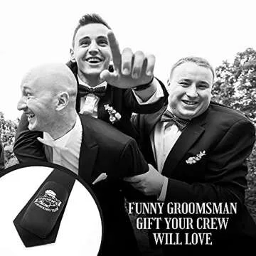 Groomsmen Necktie Beer Holder (10 pack) Groomsman Gift for Wedding I Bachelor Party Favors | Groomsmen Proposal Gifts