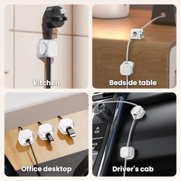 Magnetic Cable Clips for Easy Cord Management