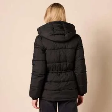 Stylish Quilted Hooded Winter Jacket for Women