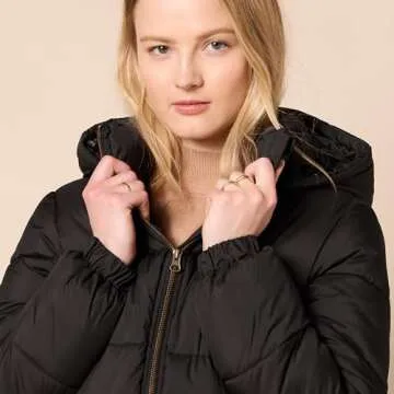 Stylish Quilted Hooded Winter Jacket for Women
