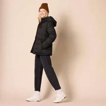 Stylish Quilted Hooded Winter Jacket for Women