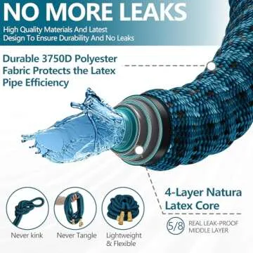 100 ft Expandable Garden Hose Lightweight Durable Flexible
