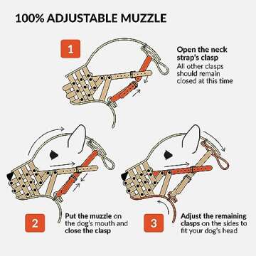 CollarDirect Dog Muzzle German Shepherd Dalmatian Doberman Setter Leather Basket Medium Large Breeds (Black, Large)