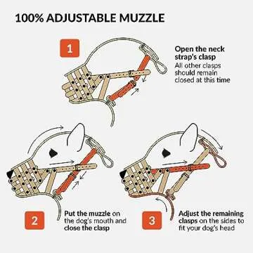 CollarDirect Dog Muzzle German Shepherd Dalmatian Doberman Setter Leather Basket Medium Large Breeds (Black, Large)