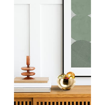 Serene Spaces Living Gold Metal Bowl for Elegant Decor