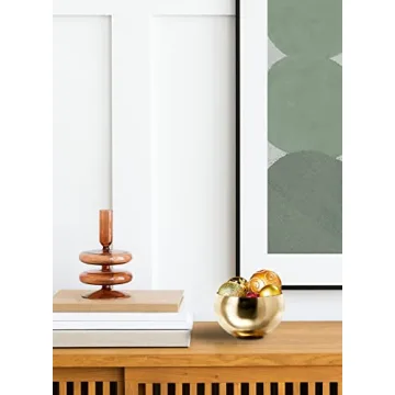 Serene Spaces Living Gold Metal Bowl for Elegant Decor