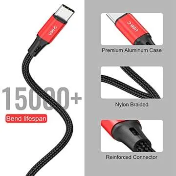 CHAFON USB C to Multi Charging Cable,4 in 1 Charger Cord Nylon Braided Adapter with Type C/Micro USB Compatible with Cell Phones/Tablets/Galaxy/Google Pixel/Sony/LG/Amazon fire/Camera(4FT/2 Pack)