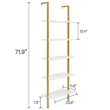Modern 5-Tier Ladder Shelf for Stylish Storage