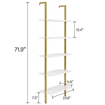 Modern 5-Tier Ladder Shelf for Stylish Storage