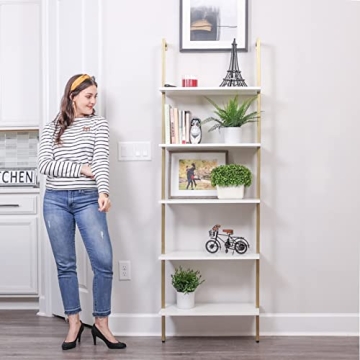 Modern 5-Tier Ladder Shelf for Stylish Storage