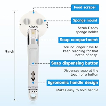 Smile Sponge Dish Wand for Scrub Daddy - Effortless Cleaning Tool
