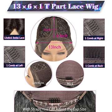 MISSJAY Lace Frontal Wigs - 30 Inch Brazilian Straight Hair