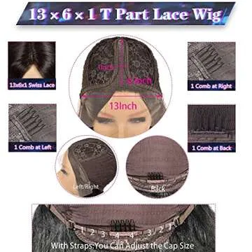 MISSJAY Lace Frontal Wigs - 30 Inch Brazilian Straight Hair