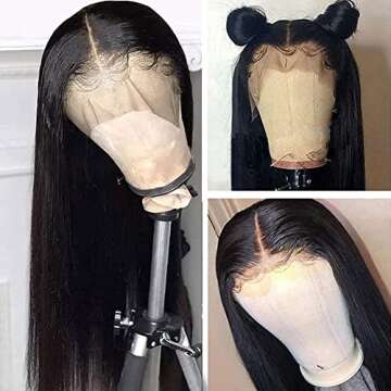 MISSJAY Lace Frontal Wigs - 30 Inch Brazilian Straight Hair