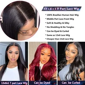 MISSJAY Lace Frontal Wigs - 30 Inch Brazilian Straight Hair