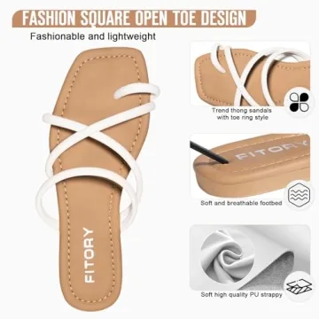 FITORY Slide Sandals for Women - Stylish Summer Footwear