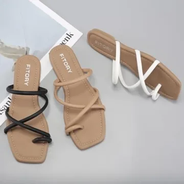 FITORY Slide Sandals for Women - Stylish Summer Footwear