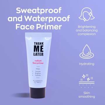 Elizabeth Mott Thank Me Later Radiant Illuminating Face Primer - Base Skin Primer for Glowy Makeup A...