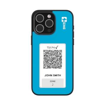 Tizag Customizable Canvas Phone Case for iPhone 15 Pro - NFC-Enabled, Eco-Friendly, Shockproof, Slim Design (Bravo Blue)