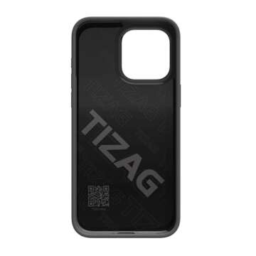 Tizag Customizable Canvas Phone Case for iPhone 15 Pro - NFC-Enabled, Eco-Friendly, Shockproof, Slim Design (Bravo Blue)