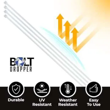 Bolt Dropper Zip Ties - Durable and Versatile 1000 Pack