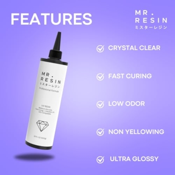 Buy Mr. Resin Crystal Clear UV Epoxy for Crafts