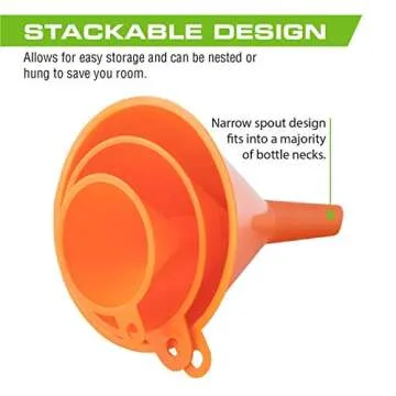 ARCAN Tools Multi-Purpose Funnel Set 2"-4" - Great for All Tasks