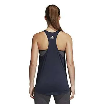 adidas Essentials Linear Loose Tank Top Legend Ink/White LG