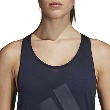 adidas Essentials Linear Loose Tank Top Legend Ink/White LG