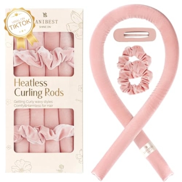 Yanibest Velvet Heatless Hair Curler - Overnight Curls Made Easy