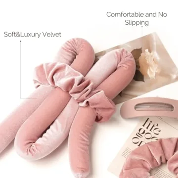 Heatless Velvet Hair Curler for Natural Curls