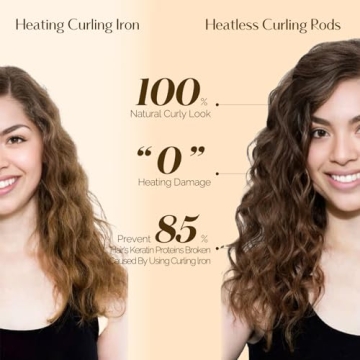 Heatless Velvet Hair Curler for Natural Curls