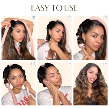 Heatless Velvet Hair Curler for Natural Curls