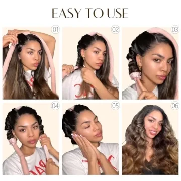 Heatless Velvet Hair Curler for Natural Curls