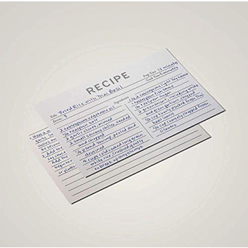 Jot & Mark Recipe Cards 4x6 Inches for Every Kitchen