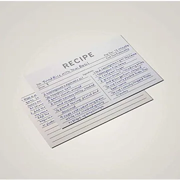 Jot & Mark Recipe Cards 4x6 Inches for Every Kitchen