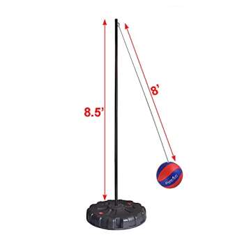 Portable Tetherball Set,Portable Water-Base Tetherball Set with Tetherball, Pole, Rope and Base for Outdoor, Backyard and Family Fun Play