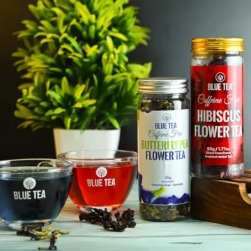 Blue Tea Combo - Butterfly Pea & Hibiscus Tea | Antioxidant Rich | Herbal Tea
