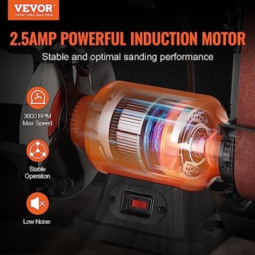 VEVOR 8 Inch Bench Grinder with Belt Sander Combo