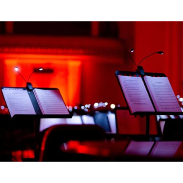 DkOvn Rechargeable Music Stand Light, 1 Pack Music Stand Light with USB, 8 LED Book Lamp for Reading, Playing Musical Instruments(1 Pack Light)