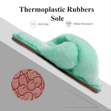 Stylish Fuzzy Fluffy Slippers for Women - Comfort & Glamour