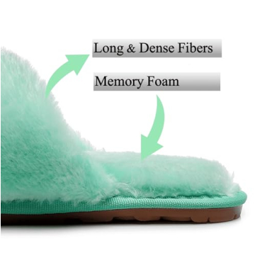 Stylish Fuzzy Fluffy Slippers for Women - Comfort & Glamour