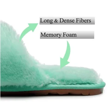 Stylish Fuzzy Fluffy Slippers for Women - Comfort & Glamour