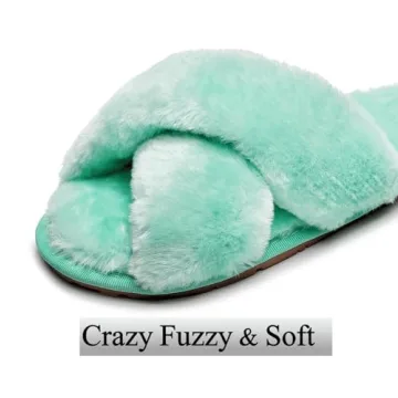 Stylish Fuzzy Fluffy Slippers for Women - Comfort & Glamour