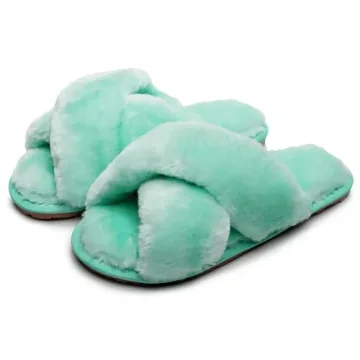 Stylish Fuzzy Fluffy Slippers for Women - Comfort & Glamour