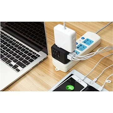 SAUNORCH Universal Travel Power Adapter with USB Ports