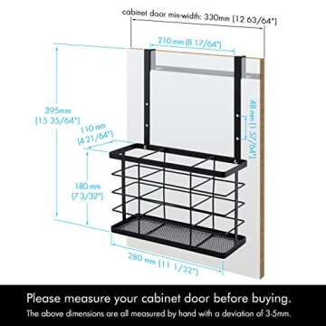 KES Hair Dryer Holder with Towel Bar for Maximum Storage