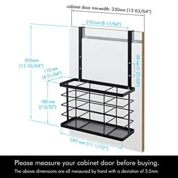 KES Hair Dryer Holder with Towel Bar for Maximum Storage